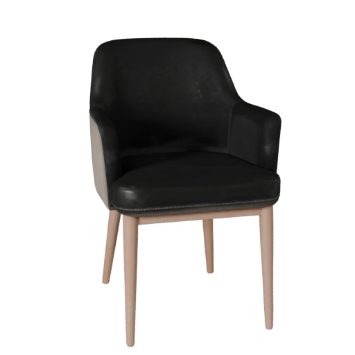 Cadeira de Jantar de Veludo Renderização 3D Estúdio Ativo