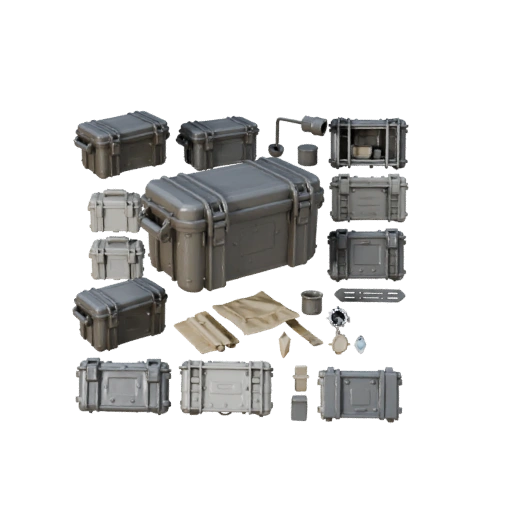 Kit de Módulo de Caja de Municiones Estilo Militar para Constructores