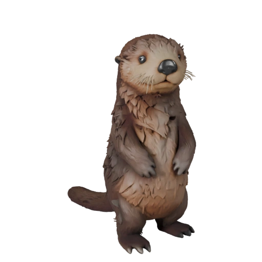 Modelo 3D de Nutria Marina para Unity - Asset Listo para Juego, FBX | Libre de Regalías