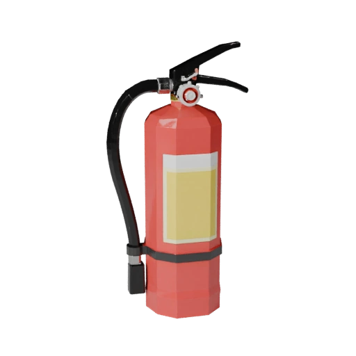Extintor de Incendios de Almacén Low Poly 3D para Juegos