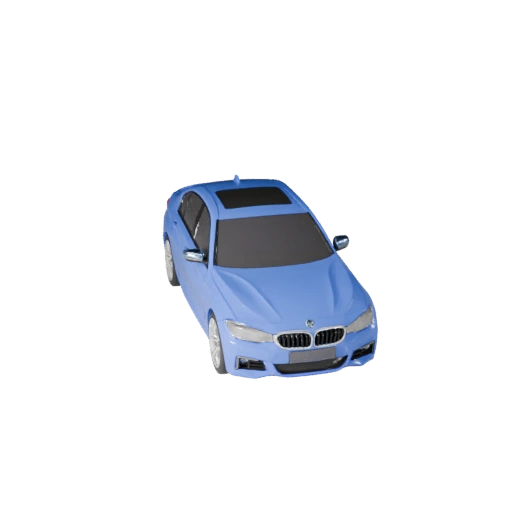 Bmw-inspirierter Luxus-Limousine 3D Modell für Unity - Low Poly