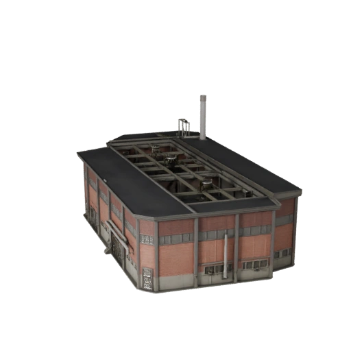 Wasseraufbereitungsanlage 3D-Modell - Realistisches Archviz-Asset