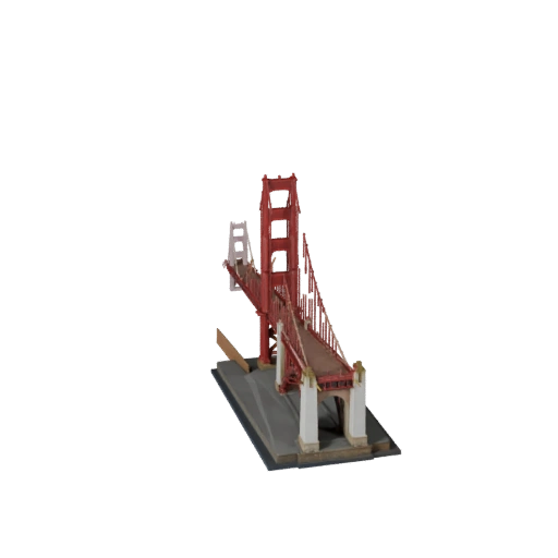 Modèle 3D du Golden Gate Bridge - Actif Réaliste pour Archviz