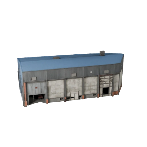 Grain Silo 3D Model for Unreal - Realtime UE Asset
