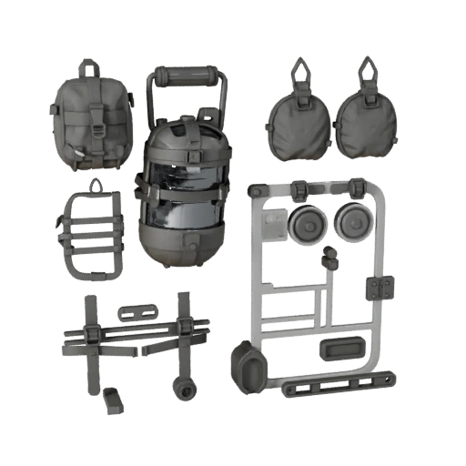 Survival Canteen Kit 3D Druck-Asset für Studio-Nutzung
