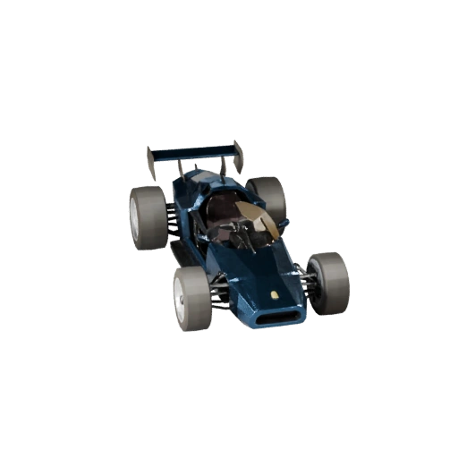 Modèle 3D de voiture de course vintage low poly pour Unity & Unreal