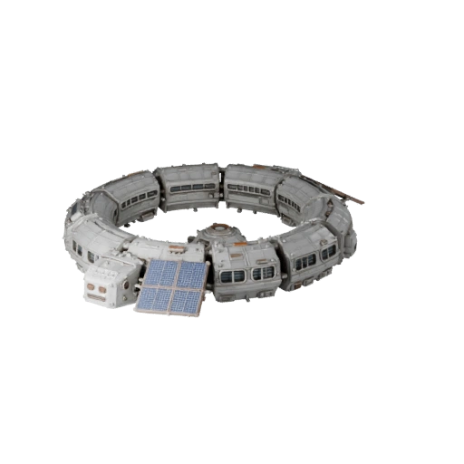 Modulares Habitat-Modul 3D-Modell für Filmstudios