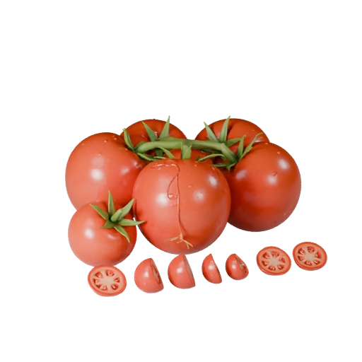 Grappe de tomates bio prête pour Unity, asset 3D