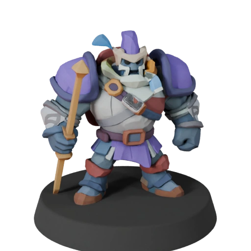 Stylized Heroic Wizard Miniature | Realtime Game Pack