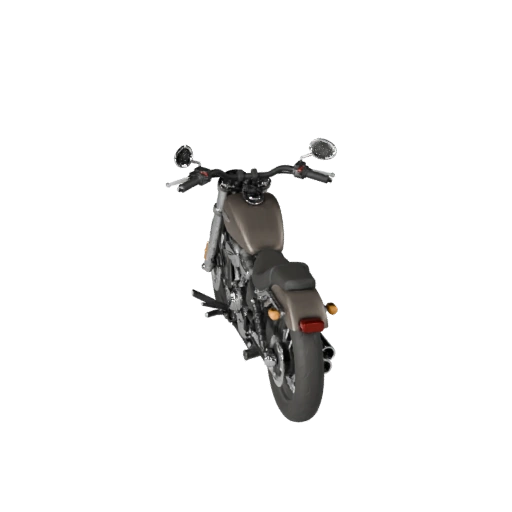 Motocicleta Cruiser Vintage de Alto Poligonagem 3D para Estúdio
