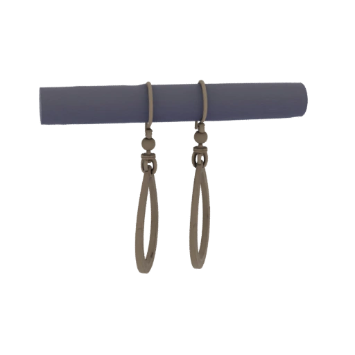 Boucles d'oreilles créoles lustre - Modèle 3D pour navigateurs