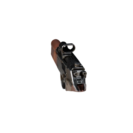 Modello 3D Arma Vintage High Poly per Studio