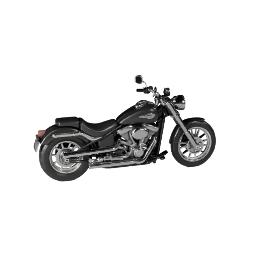 Motocicleta Cruiser Vintage Imprimível STL Modelo 3D para