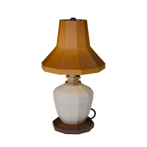 Lampada da scrivania in ceramica 3D per motori di gioco in tempo reale