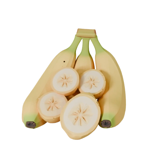 Geschnittene Bananenstaude 3D-Asset für Indie-Level
