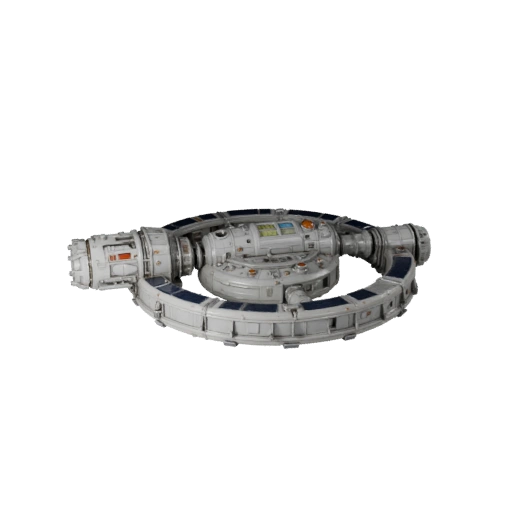 Research Docking Hub 3D Modell für Echtzeit-Engines