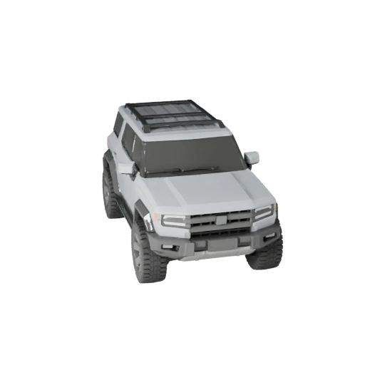 Low Poly Luxury Suv 3D Model for Unity & Unreal PBR Asset