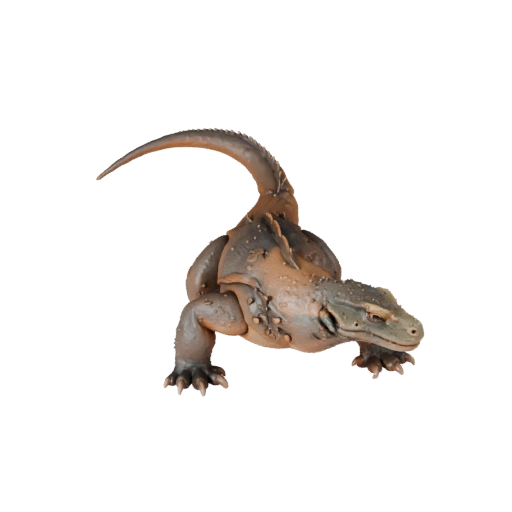 Cartoon Komodowaran 3D-Modell - Stilisierte Ressource für Animation