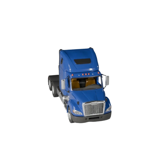 Game Ready Semi Truck 3D Model for Realtime Use PBR Asset