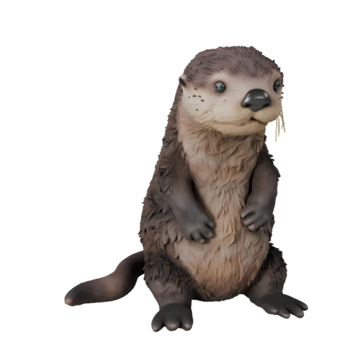 Modelo 3D de Nutria Marina para Blender - Asset PBR con Texturas | PBR