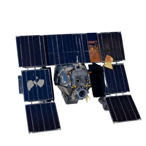 Modèle 3D de Satellite prêt pour le jeu pour utilisation en temps réel, actif PBR