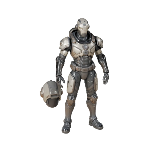 Sci-Fi Kommandant Boss-Charakter Modell - Geriggt