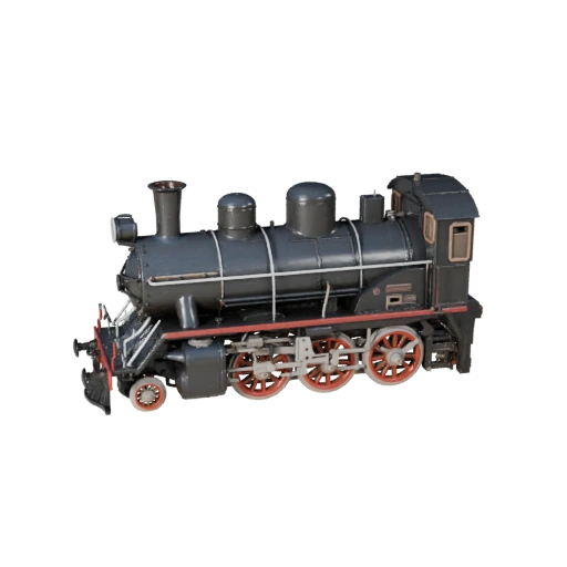 Steam Locomotive 3D Model for Blender & Games - Realistic