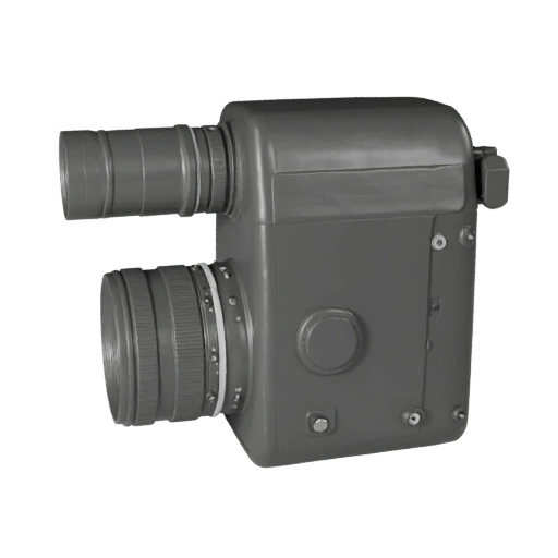 Vintage Video Camera 3D Asset for AR Browser Pages