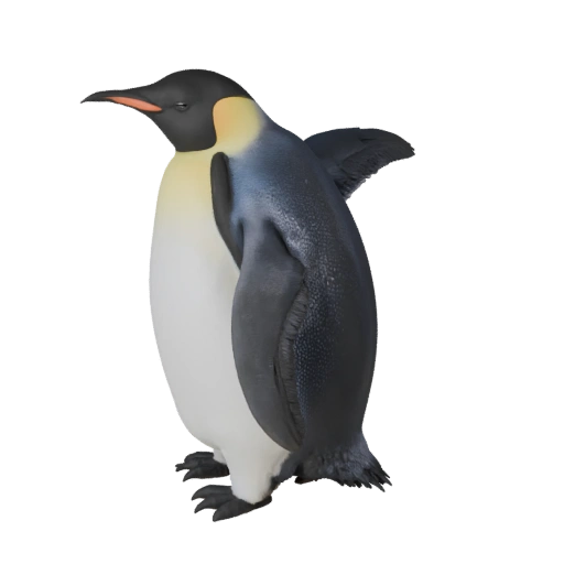 Manchot Empereur 3D Model pour Blender - Asset PBR avec Textures
