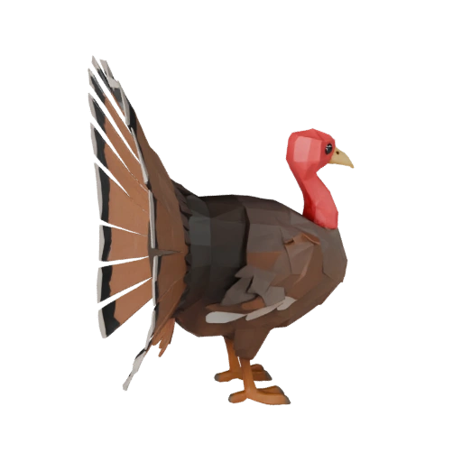 Modèle 3D de Dinde Low Poly - Asset Unity avec FBX | Libre de droits