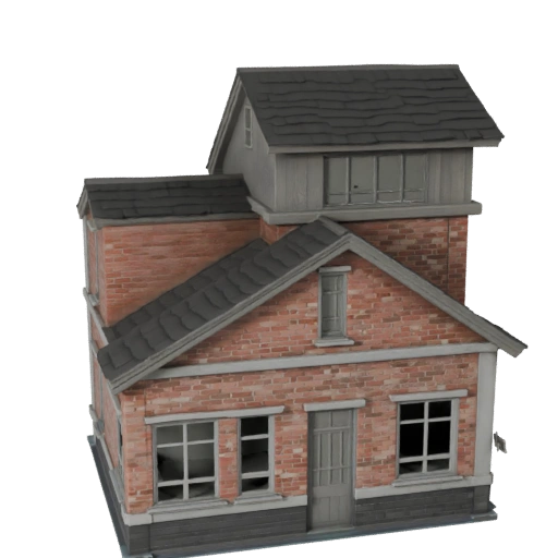 Ranch House 3D Model for Blender - Render Asset for Architecture