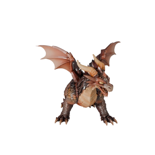 Low Poly Storm Dragon 3D Model - Unity Game Asset with FBX