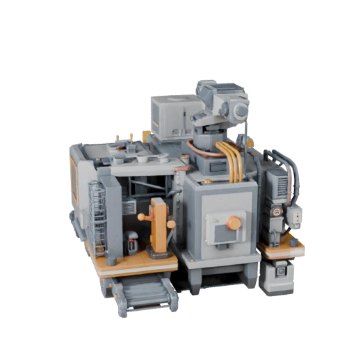 Inspection Robot Cell 3D Asset for Realtime Levels