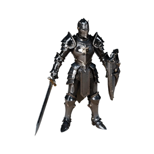 Fantasy Paladin Character Model - Rigged