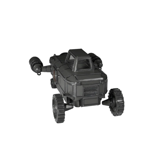 Printable Lunar Cargo Rover STL 3D Model - Display
