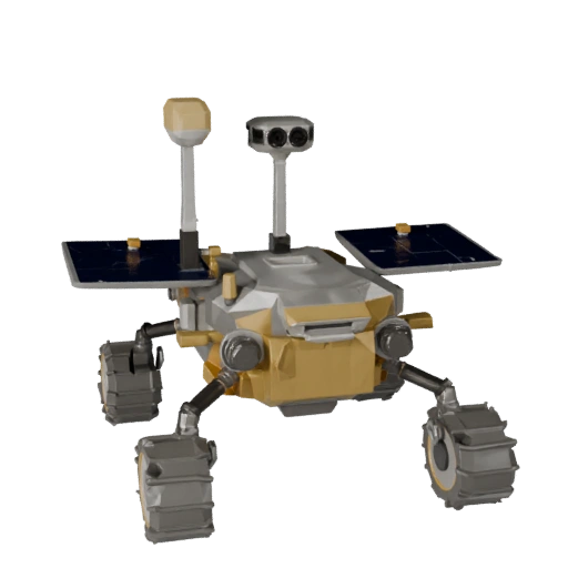 Modello 3D Rover Planetario Lunare per Livelli Realtime