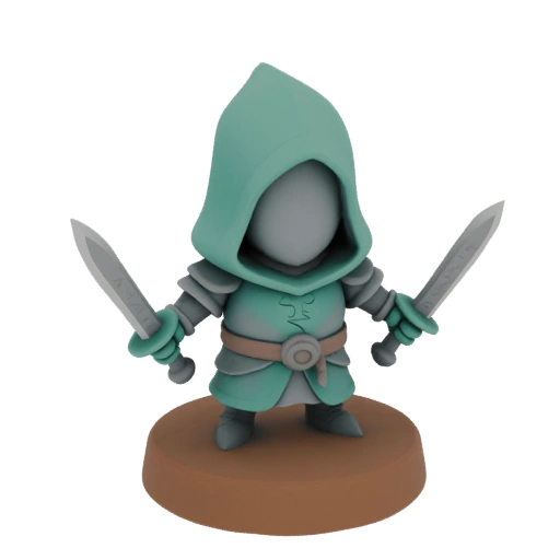 Miniature Médiévale Rogue STL