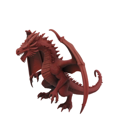 Miniatura Drago Furioso Fantasy STL
