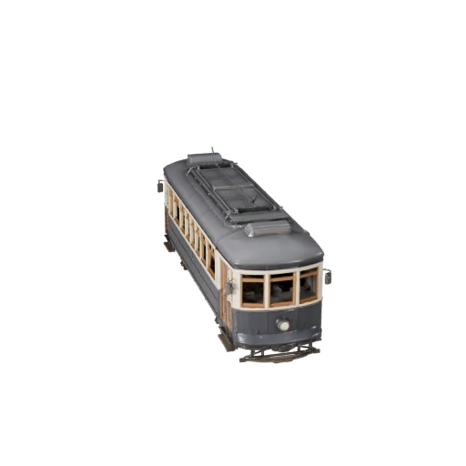 Vintage Tramcar 3D Model for Unity - Realtime Asset