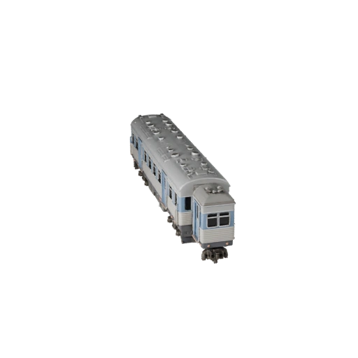 Trem de Passageiros 3D Model para Blender e Jogos - Realista