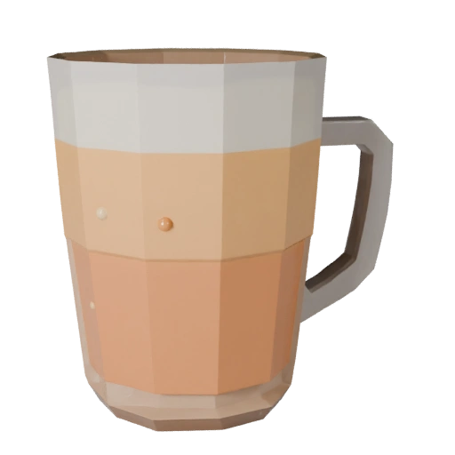 Tazza da Tè Smoothie 3D Game Asset per Motori Realtime