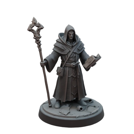 Miniatura Mago Dark Fantasy STL
