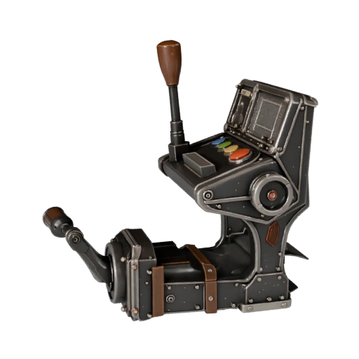 Palanca de Control Industrial Modelo 3D para Renders Principales