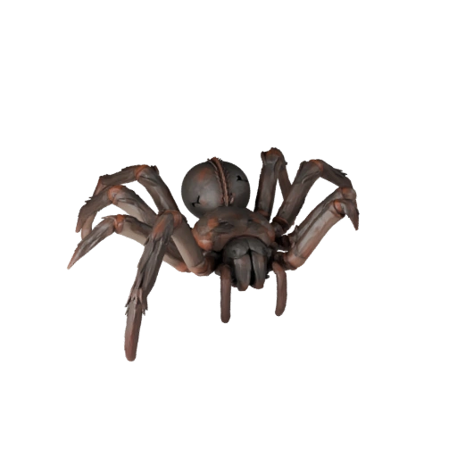 Low Poly riesige Spinne 3D Modell - Unity Game Asset mit FBX