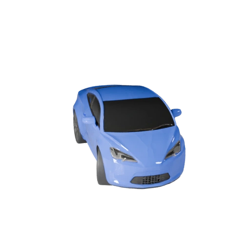 High Poly Sedan 3D Model for Studio Renders PBR Asset