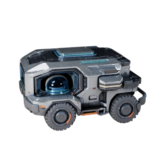 Hover-LKW 3D-Modell für Blender & Spiele - Realistisch PBR