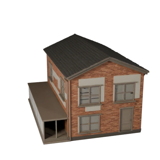 Modelo 3D de Casa Minúscula - Ativo Realista de Archviz para Arquitetura