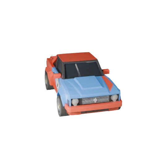 Modelo 3D de Carro de Drift Baixo Poli para Unity & Unreal PBR Asset (Legacy)