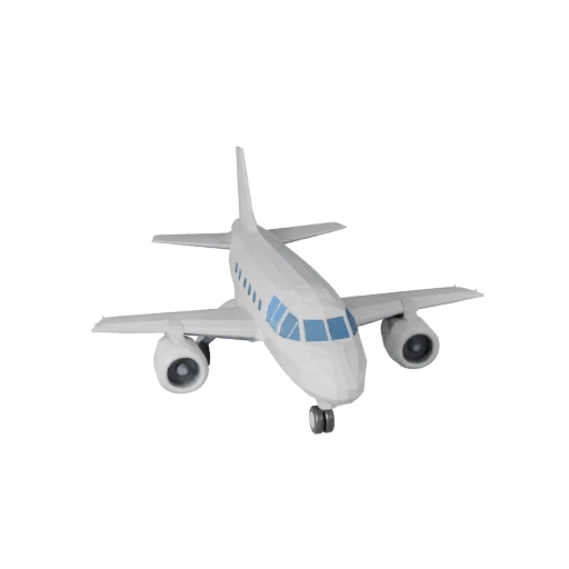 Low Poly Frachtflugzeug 3D Modell für Unity & Unreal Spiele
