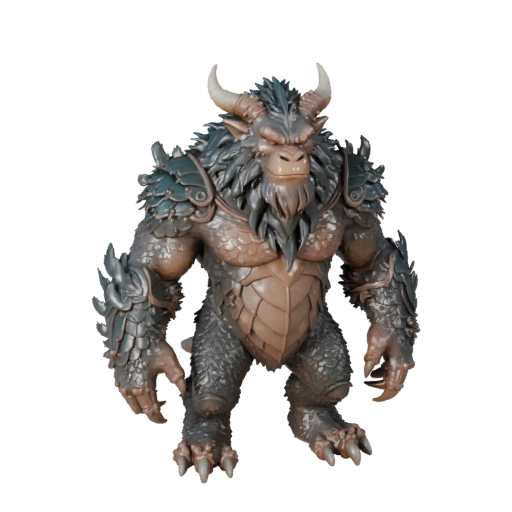 Hohes Poly Yeti 3D-Modell - Detailliertes STL-Asset für den Druck | PBR